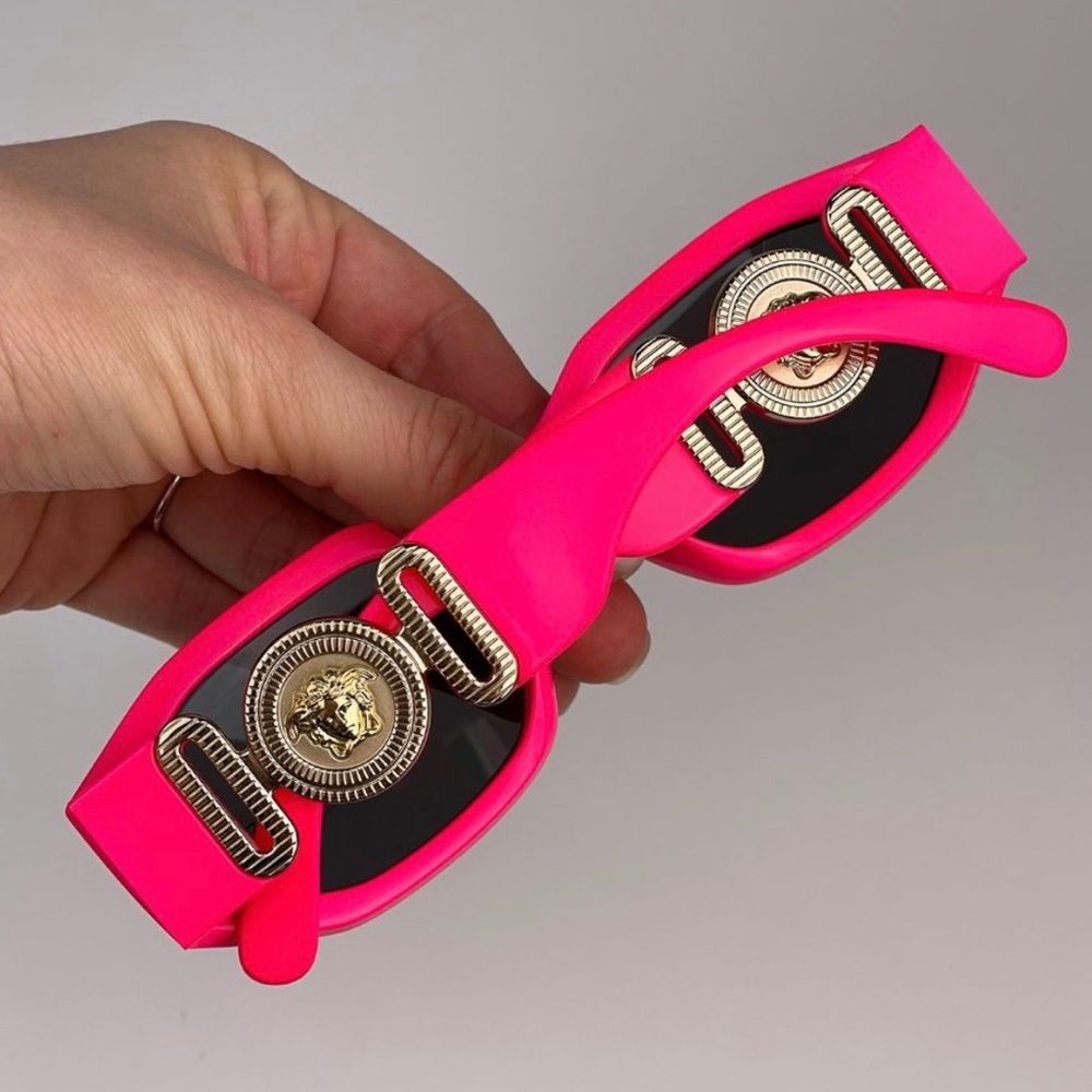 Versace Fuchsia Gold Unisex Sunglasses